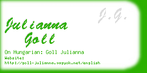 julianna goll business card